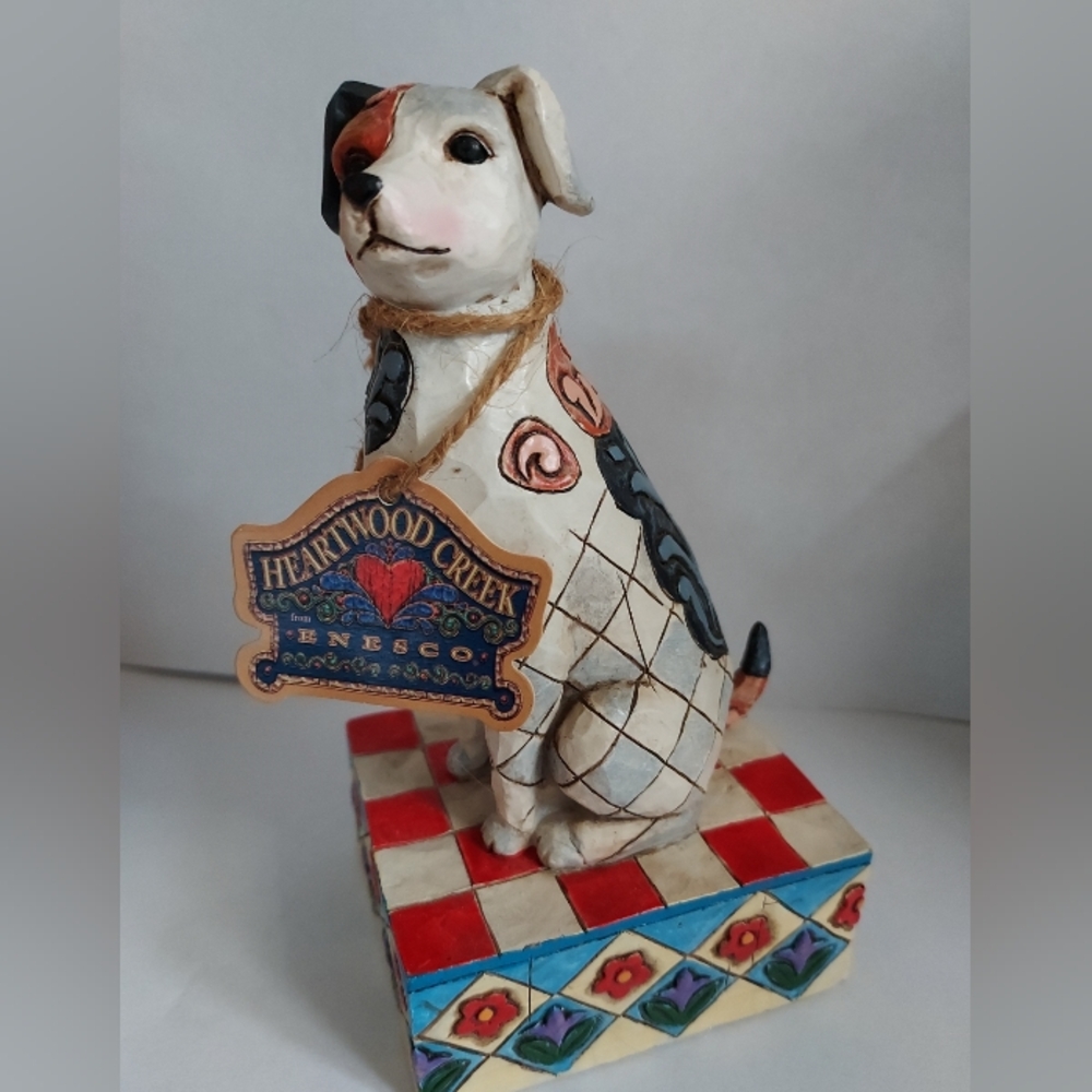 Jim Shore Heartwood Creek Terry Dog Decorative Collectible